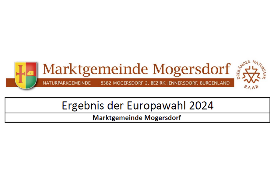 Ergebnis der Europawahl - Marktgemeinde Mogersdorf