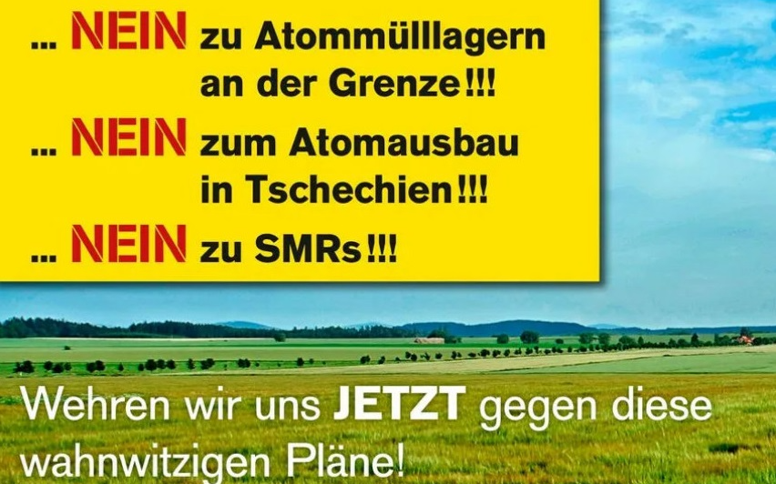 ONLINEPETION - NEIN zu Atommülllagern an der Grenze! Nein zum Atomausbau in Tschechien! Nein zu SMRs!