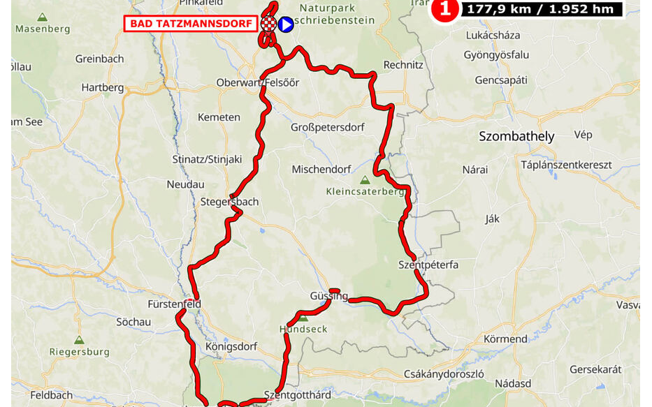 Österreich-Radrundfahrt fährt durch Olbendorf - Sperren durch die FF Olbendorf