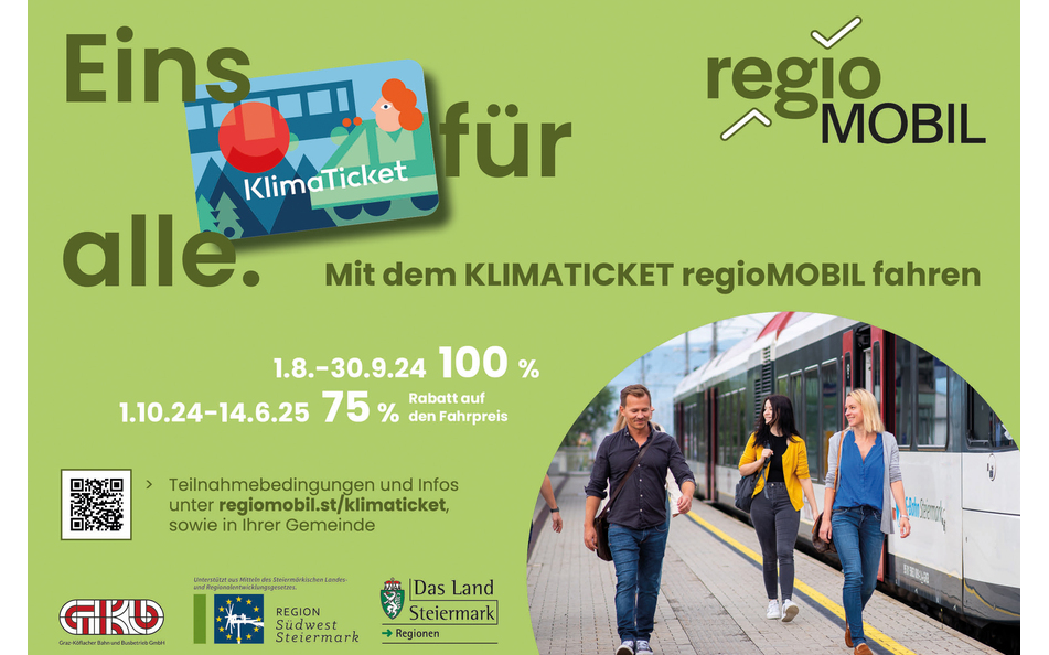 regioMOBIL: Klimaticket Pilotprojekt