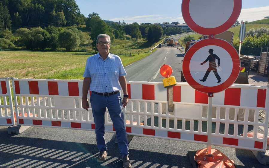 Brückenbaustelle vor Fertigstellung!