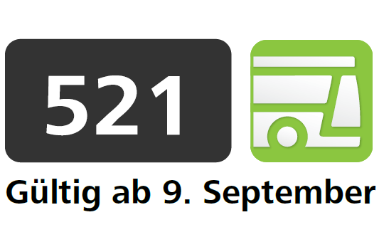 521 - Zusatzfahrten an Sonn- u. Feiertagen bis Siebing b. Wildon ab 09.09.2024