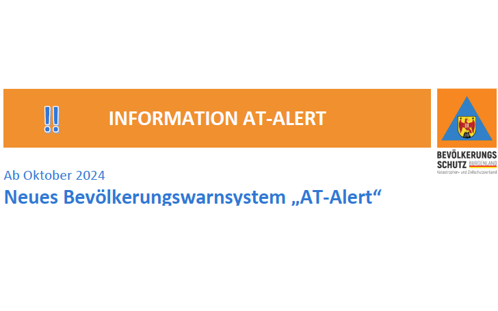 Neues Bevölkerungswarnsystem - AT-Alert