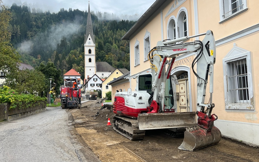 Verkehrsbehinderungen in Schöder und Baierdorf ab 02.10.2024