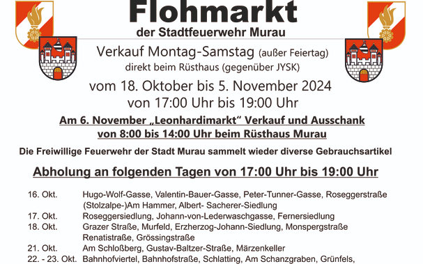 Flohmarkt der Stadtfeuerwehr Murau