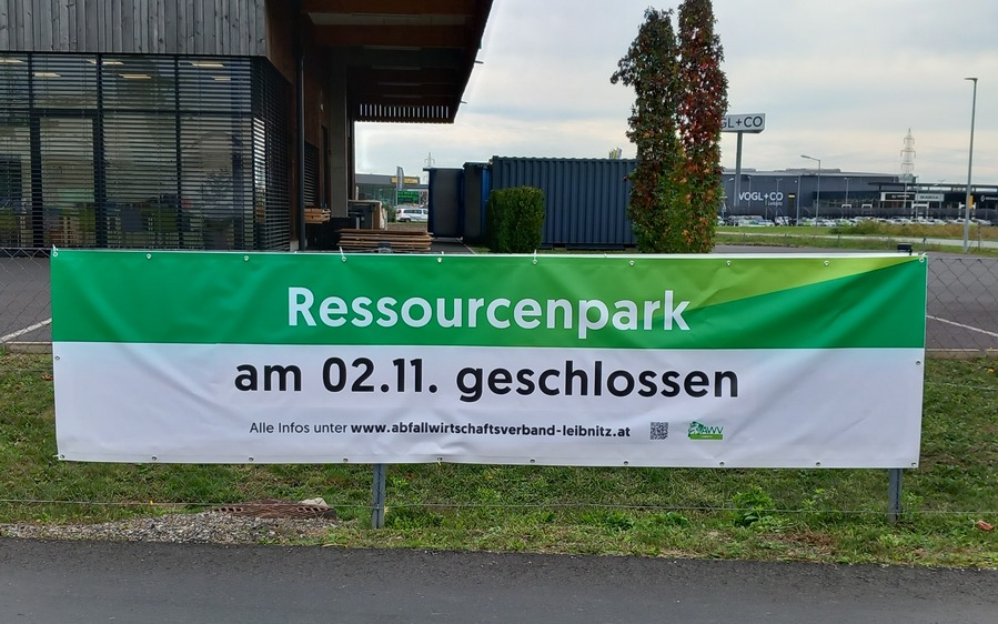 02.11.2024 Ressourcenpark geschlossen