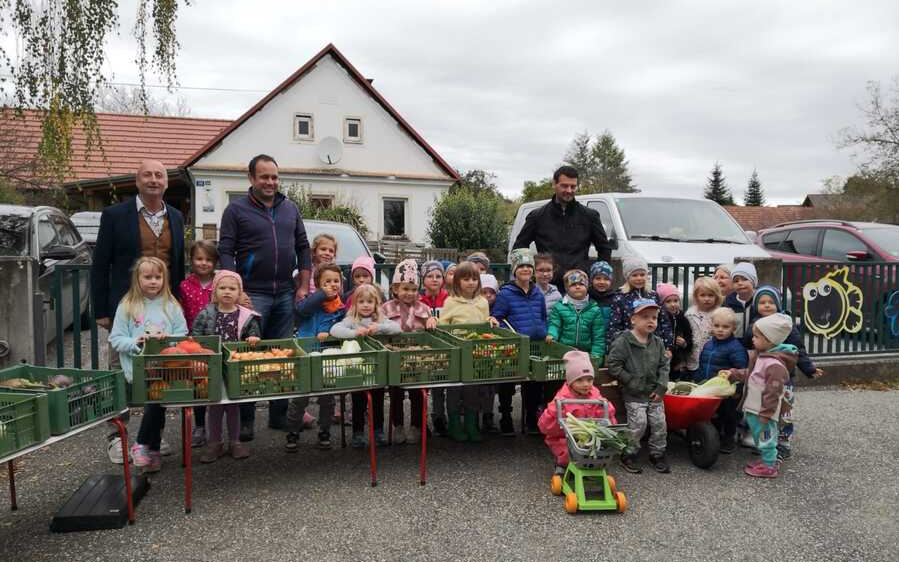 Bauernmarkt im Kindergarten