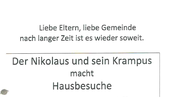 Nikolaus und Krampus - Hausbesuche 