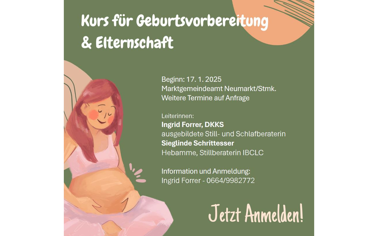 Kurs für Geburtsvorbereitung & Elternschaft