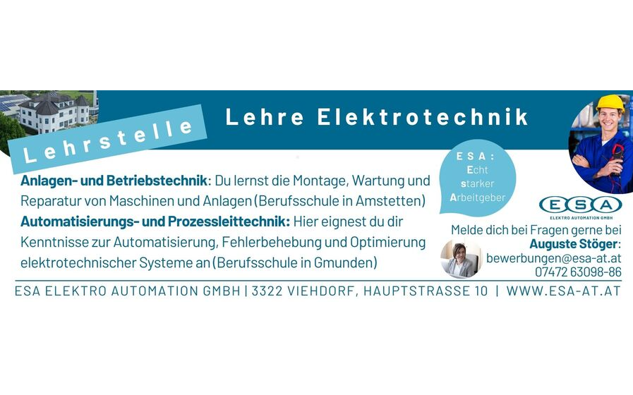 Lehre Elektrotechnik Firma Esa