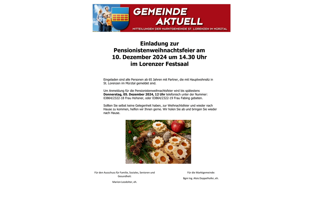 Gemeinde aktuell