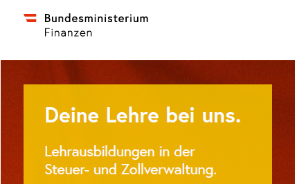 Ausschreibung Lehrberuf Steuerassistenz im Finanzamt Österreich - Steiermark