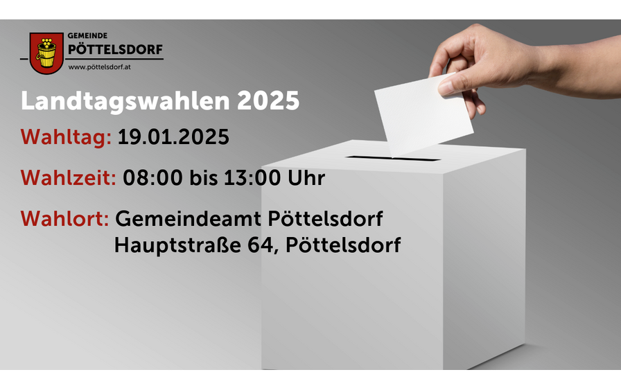 Information Landtagswahlen: Wahltag 19. Januar 2025