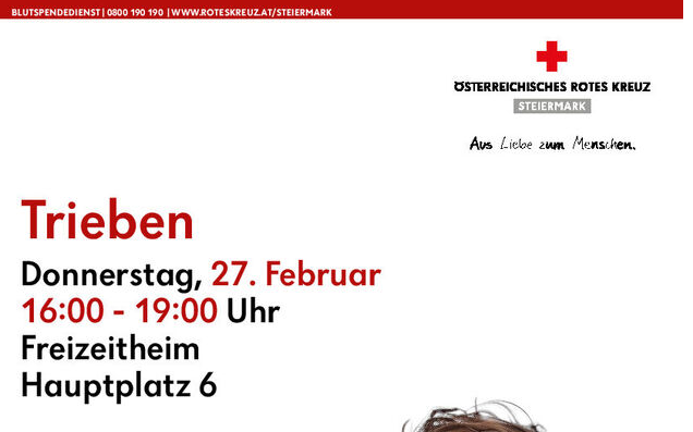 Blutspenden in Trieben!