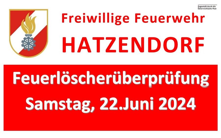 22.06.2024 Feuerlöscherüberprüfung, Feuerwehrhaus Hatzendorf