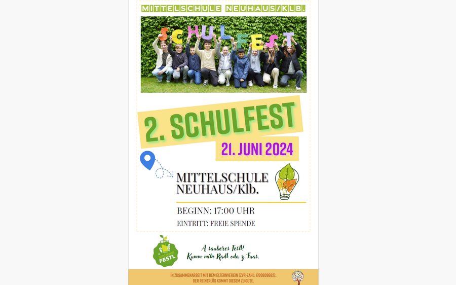 21.06.2024 2. Schulfest, Mittelschule Neuhaus/Klb.