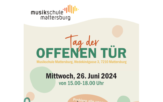 26.06.2024 Tag der offenen Tür der Musikschule Mattersburg, Musikschule Mattersburg