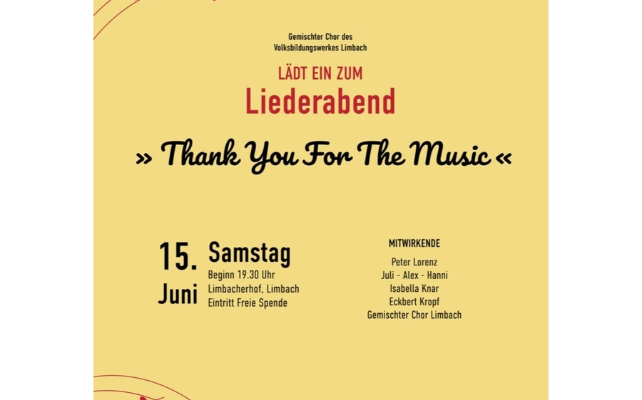 15.06.2024 Liederabend des gemischten Chor Limbach, Gasthaus Kroboth