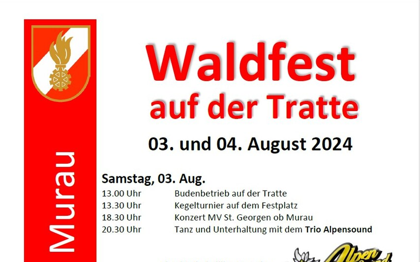 03.08.2024 Waldfest, Tratte