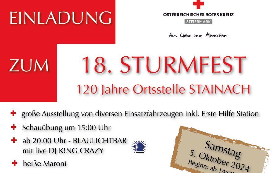 18. Sturmfest Ortsstelle Stainach