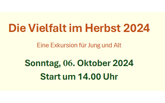 Naturkundliche Herbst-Exkursion - für Jung und Alt