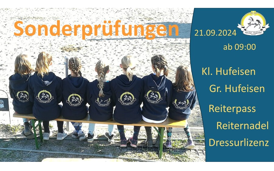 21.09.2024 Reitclub Niedernhof Sonderprüfungen, Niedernhof