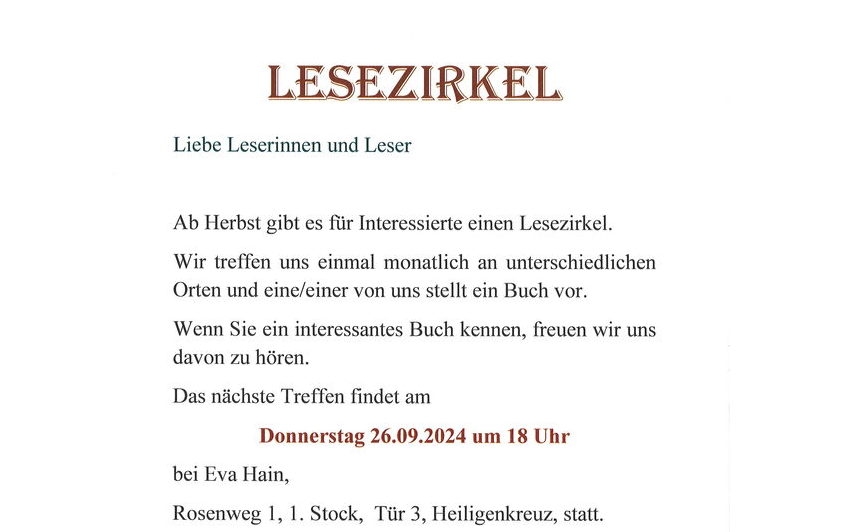 Lesezirkel