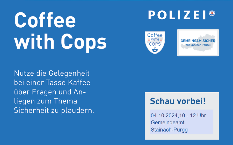 Polizei lädt zum Kaffee - “Coffee with cops“