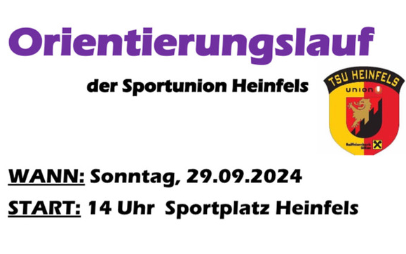 29.09.2024 Orientierungslauf, Sportplatz Heinfels