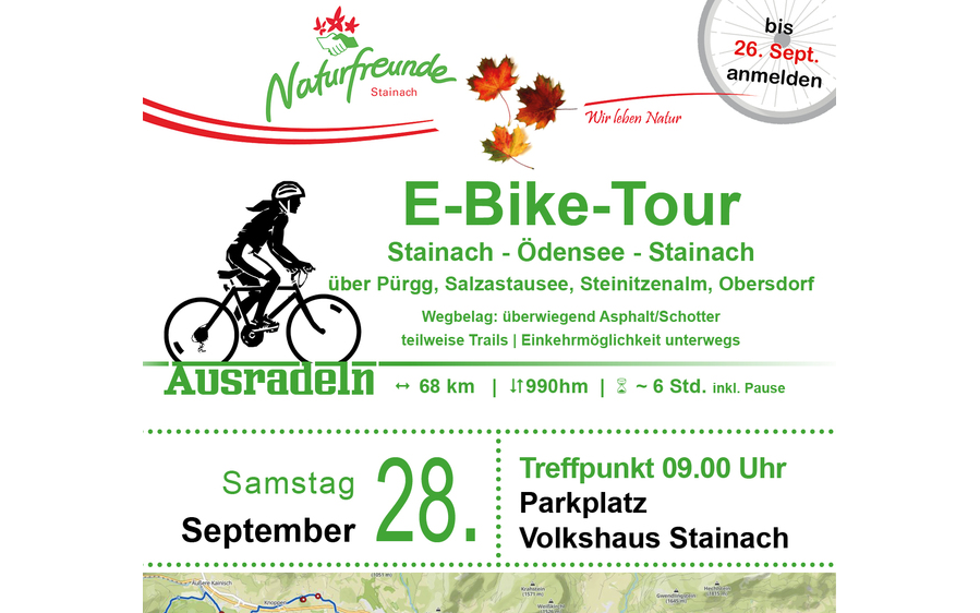 E-Bike-Tour (Stainach-Ödensee-Stainach)