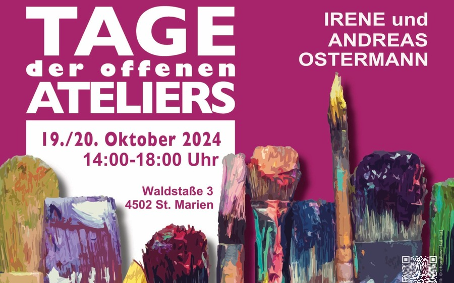 19.10.2024 Tage der offenen Ateliers bei Irene & Andreas Ostermann, Atelier Ostermann in der Waldstraße 3