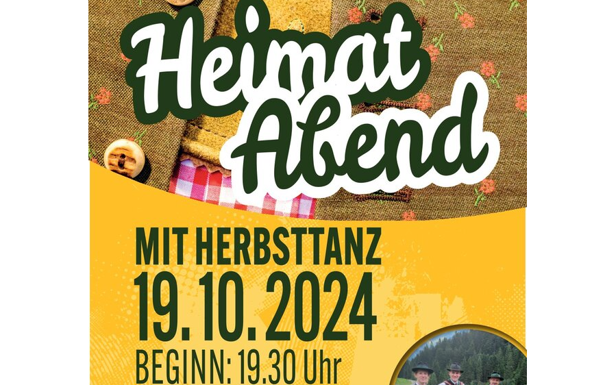 19.10.2024 Heimatabend mit Herbsttanz, Turnhalle