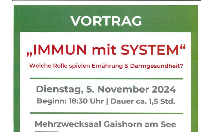 Vortrag: Immun mit System