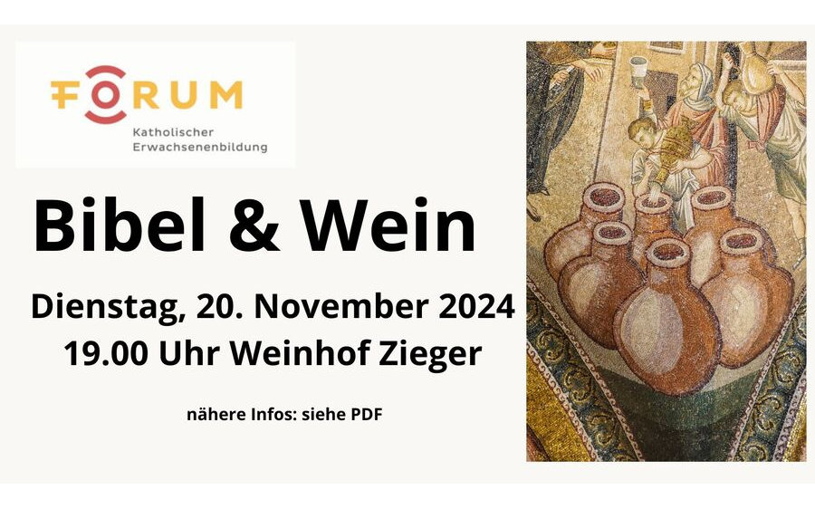 20.11.2024 Bibel & Wein am Weinhof Zieger, Weinhof Zieger