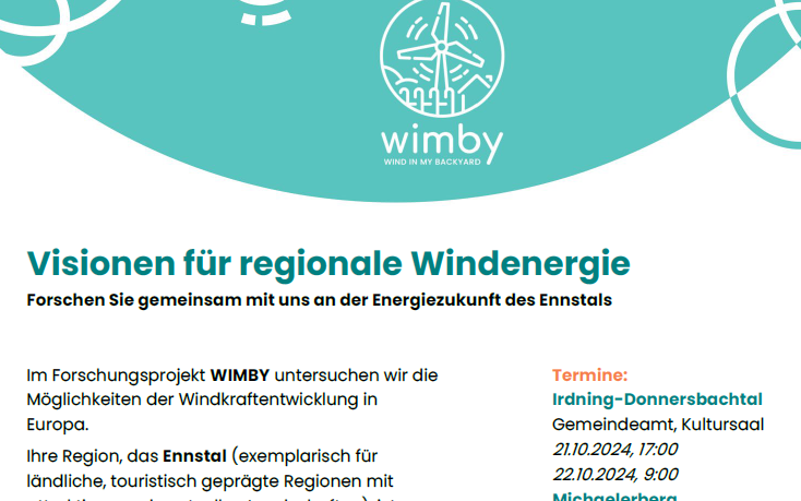 22.10.2024 Visionen für regionale Windeenergie, Gemeindeamt Irdning-Donnersbachtal