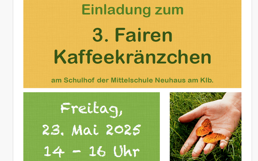 3. Faires Kaffeekränzchen