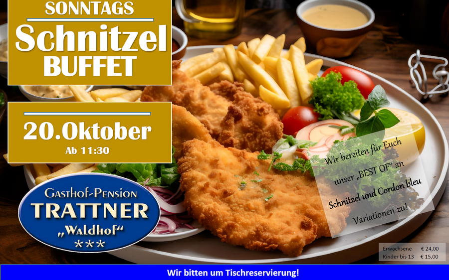 20.10.2024 Schnitzel BUFFET im GH Trattner, GH Trattner