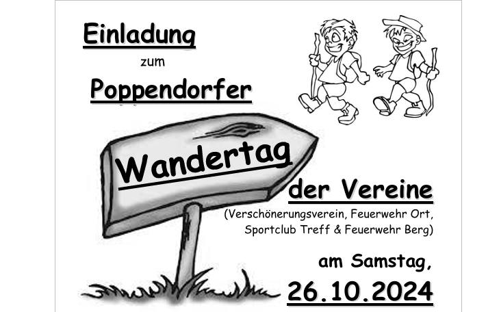 26.10.2024 Poppendorfer Wandertag der Vereine, beim Feuerwehrhaus Poppendorf Ort