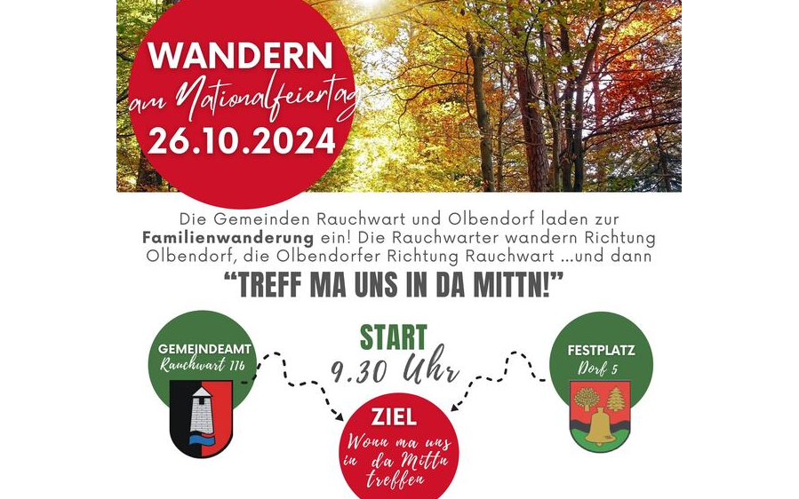 26.10.2024 Wandern am Nationalfeiertag, Festplatz Olbendorf