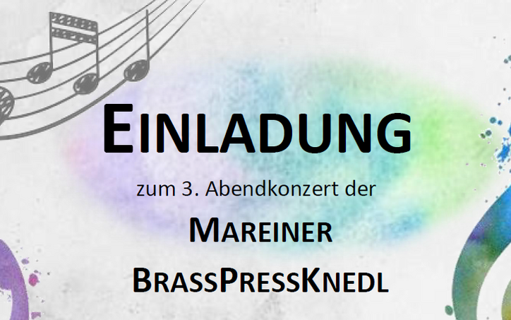 03.11.2024 Einladung zum 3. Abendkonzert der Mareine BrassPressKnedl, Pfarrkirche St. Marein