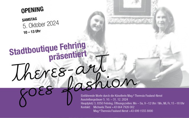 Kunstausstellung: theres-art goes fashion