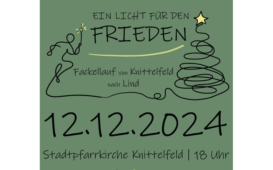 Ein Licht für den Frieden - Fackellauf in Knittelfeld