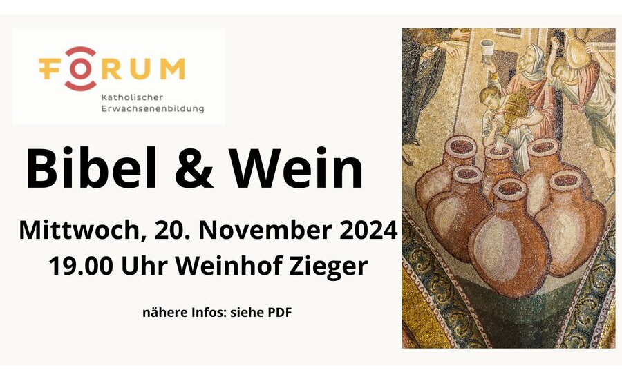 20.11.2024 Bibel & Wein am Weinhof Zieger, Weinhof Zieger