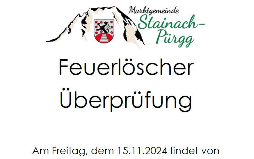 Feuerlöscher Überprüfung