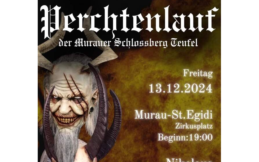 Perchtenlauf der Murauer Schlossberg Teufel