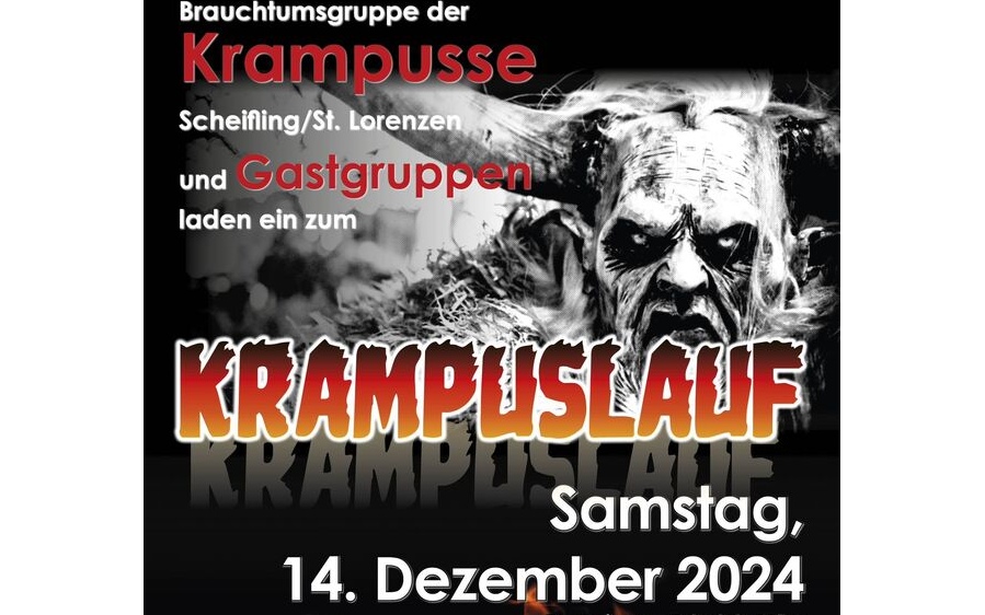 Krampuslauf der Brauchtumsgruppe der Krampusse Scheifling/St.Lorenzen