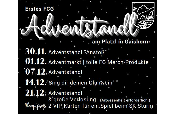 Adventstandl - FCG