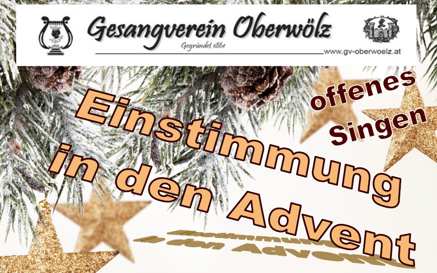 Einstimmung in den Advent u. Einschalten der Christbaumlichter