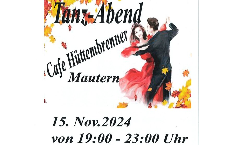 15.11.2024 Tanzabend Café Hüttenbrenner, Cafe Hüttenbrenner