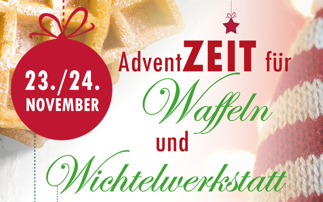 Waffeln und Wichtelwerkstatt beim Stainacher Advent